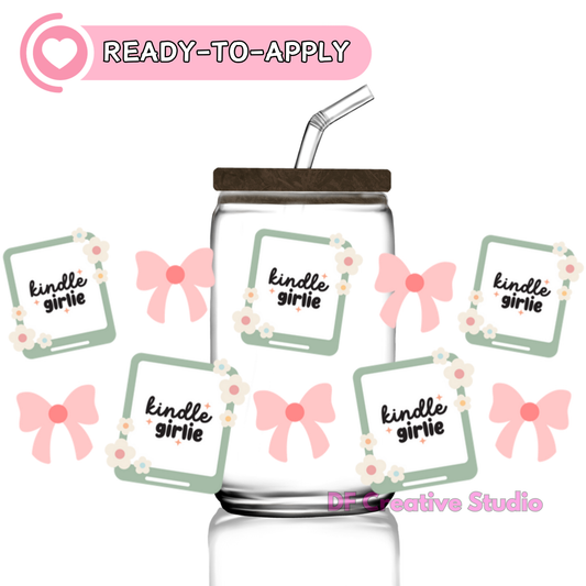 Kindle Girl | 160z Cup UV DTF Decal