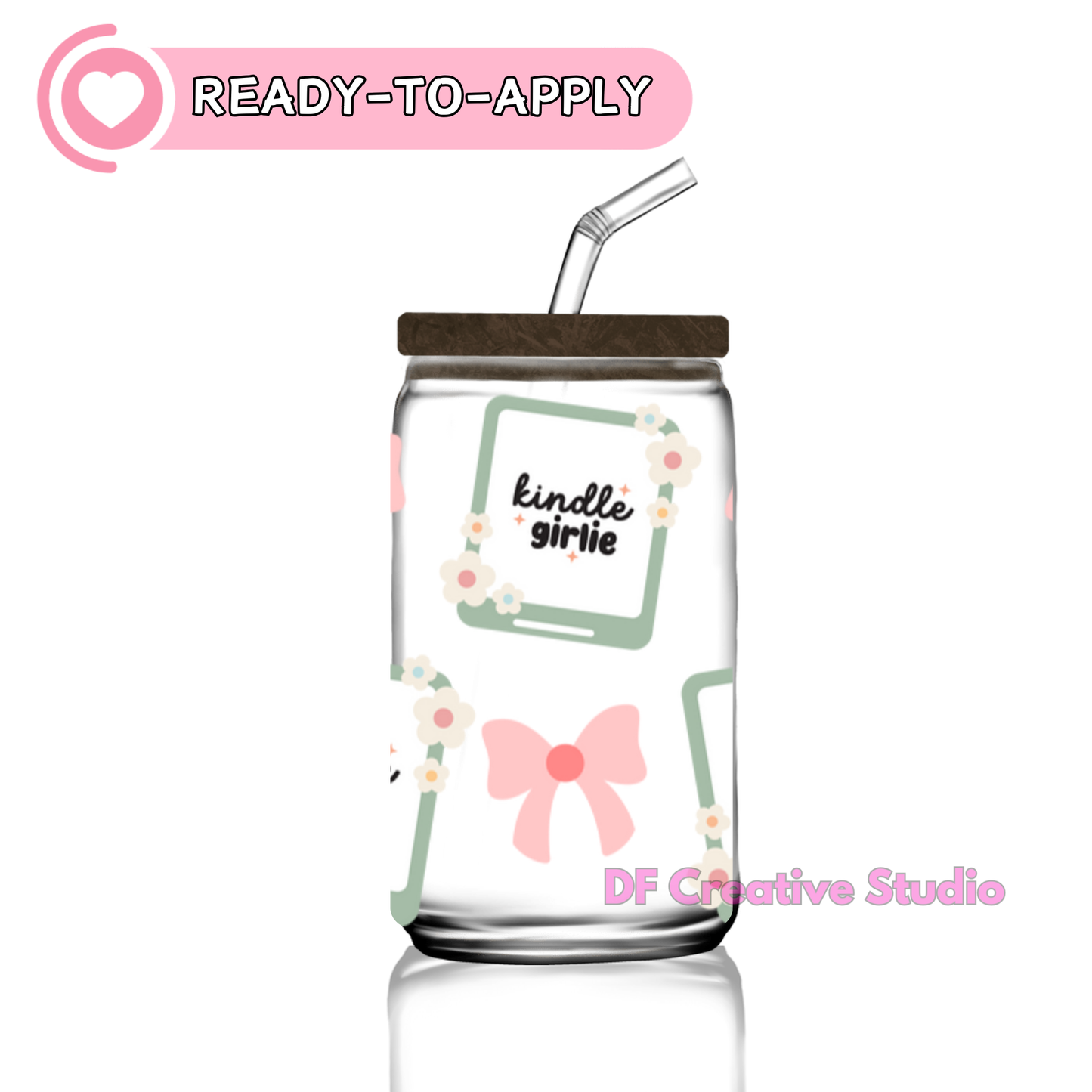 Kindle Girl | 160z Cup UV DTF Decal