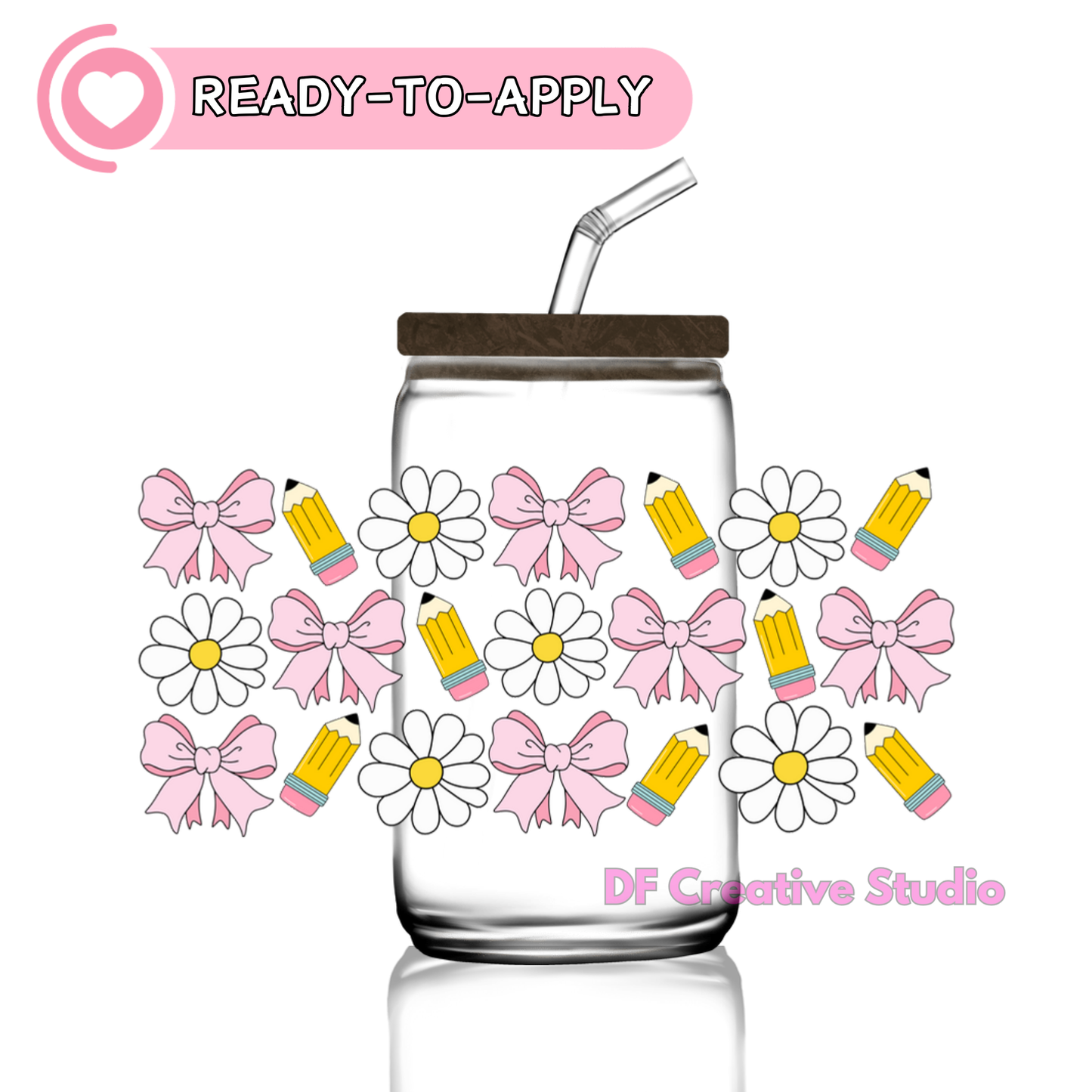 Teacher coquette | 16oz Cup UV DTF Decal